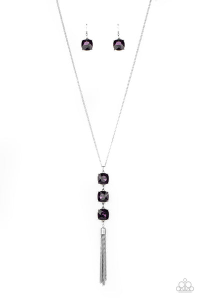 GLOW Me The Money! - Purple - Necklace