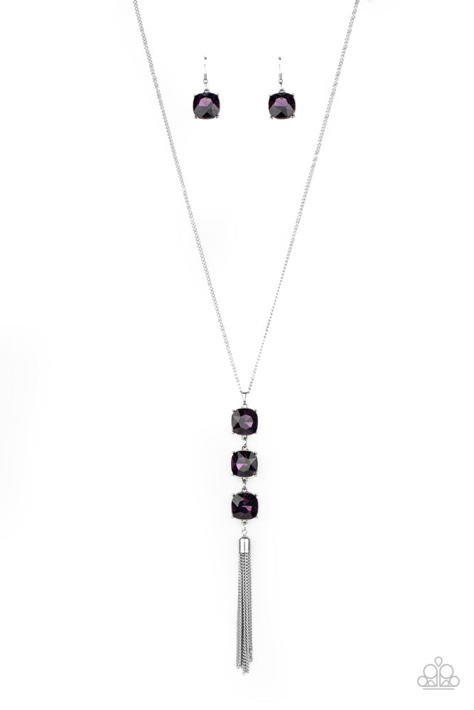 GLOW Me The Money! - Purple - Necklace