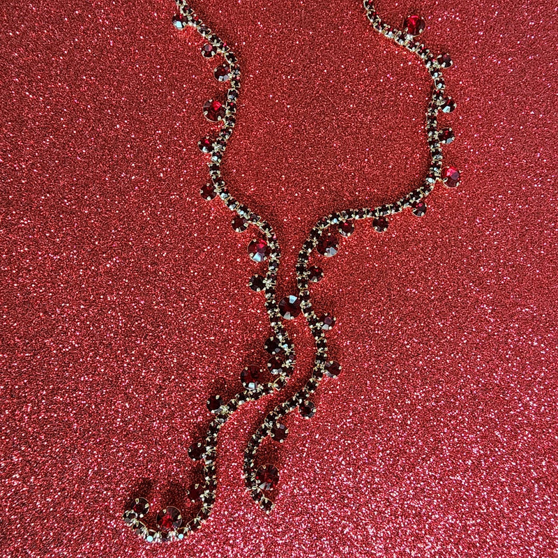 Glittery Getaway - Red - Necklace