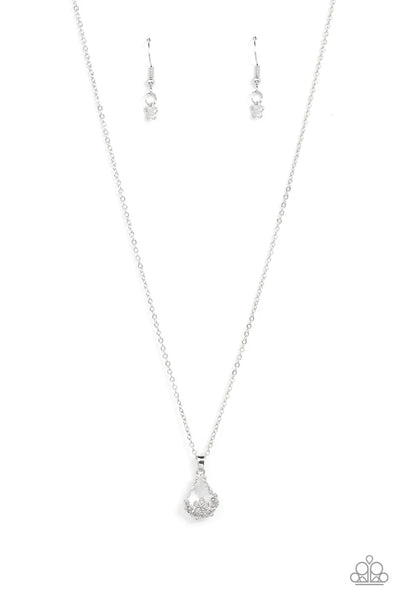 Flower Patch Fabulous - White - Necklace