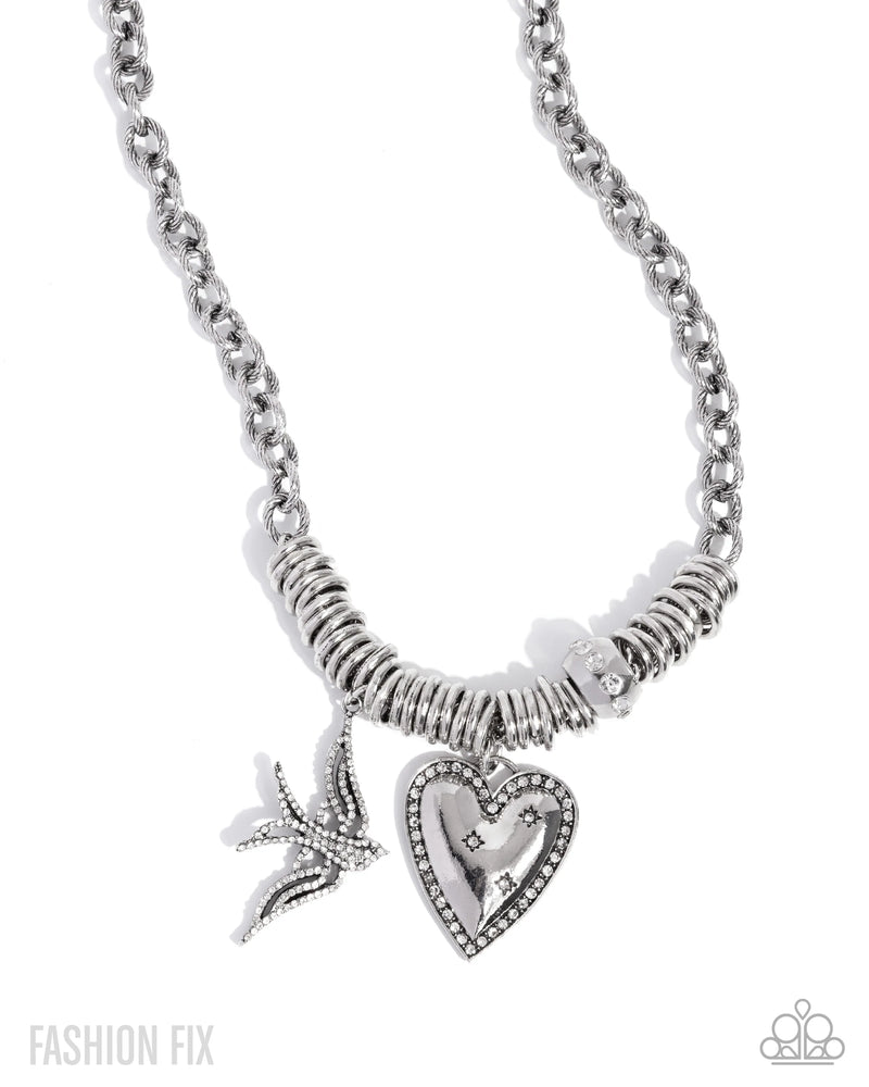 Free-Spirited Freeway - White - Necklace