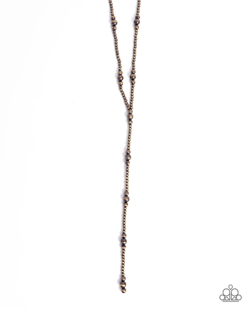 Elongated Element - Brass - Necklace