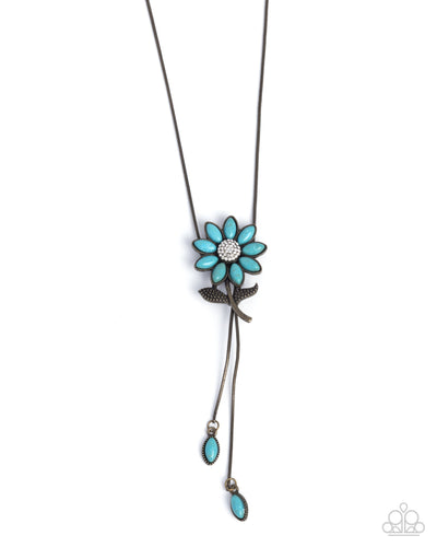 Floral Fidelity - Brass - Necklace