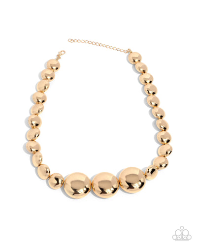 Reflective Roar - Gold - Necklace