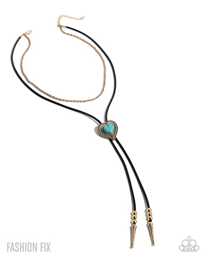 Courting Cowboy - Gold - Necklace