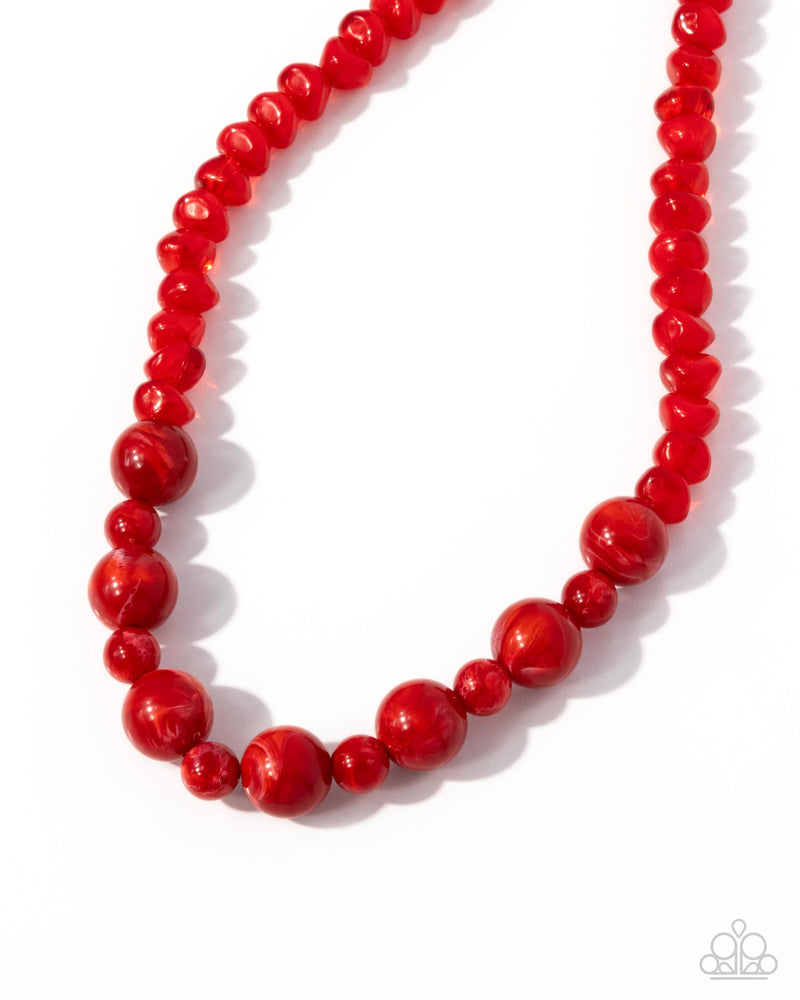 Not a Phase - Red - Necklace