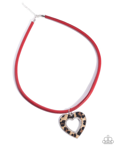 Ferocious Flirt - Red - Necklace