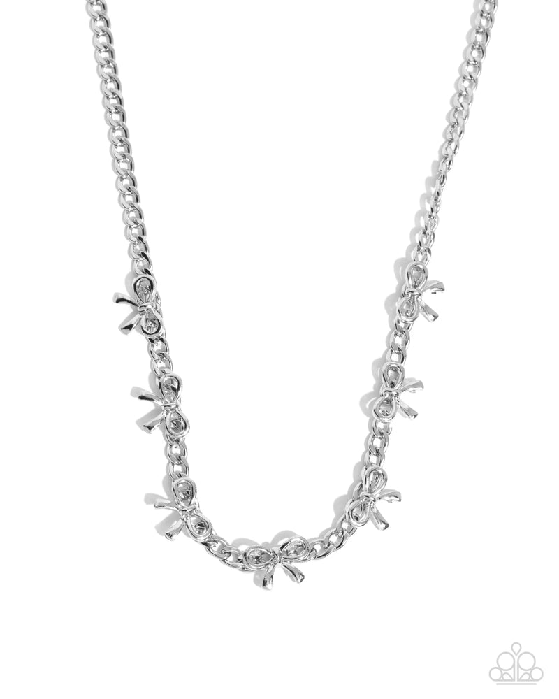 BOW the Knee - Silver - Necklace