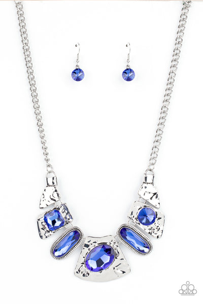 Futuristic Fashionista - Blue - Necklace