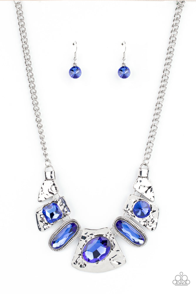 Futuristic Fashionista - Blue - Necklace