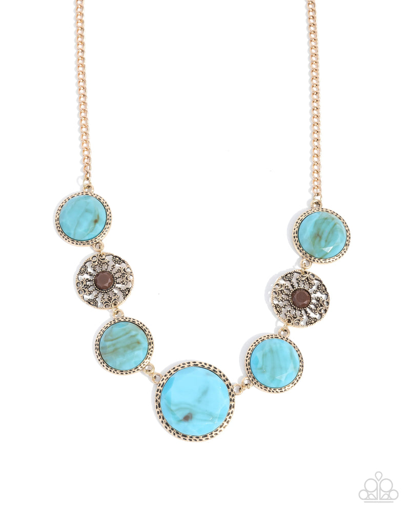 Gentle Glam - Blue - Necklace