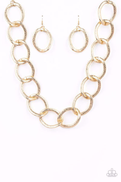 Industrial Intimidation - Gold - Necklace