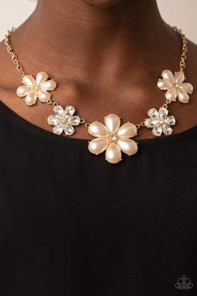 Fiercely Flowering - Gold - Necklace