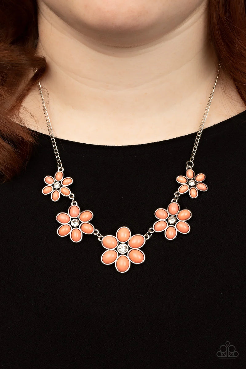 Prairie Party - Orange - Necklace