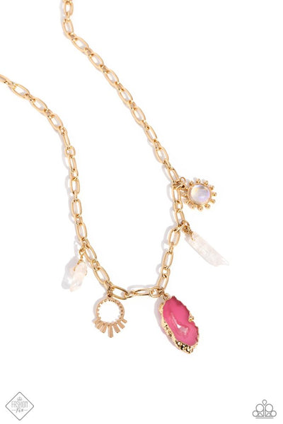 Geode Glam - Pink - Necklace