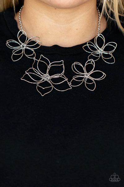 Flower Garden Fashionista - Silver - Necklace