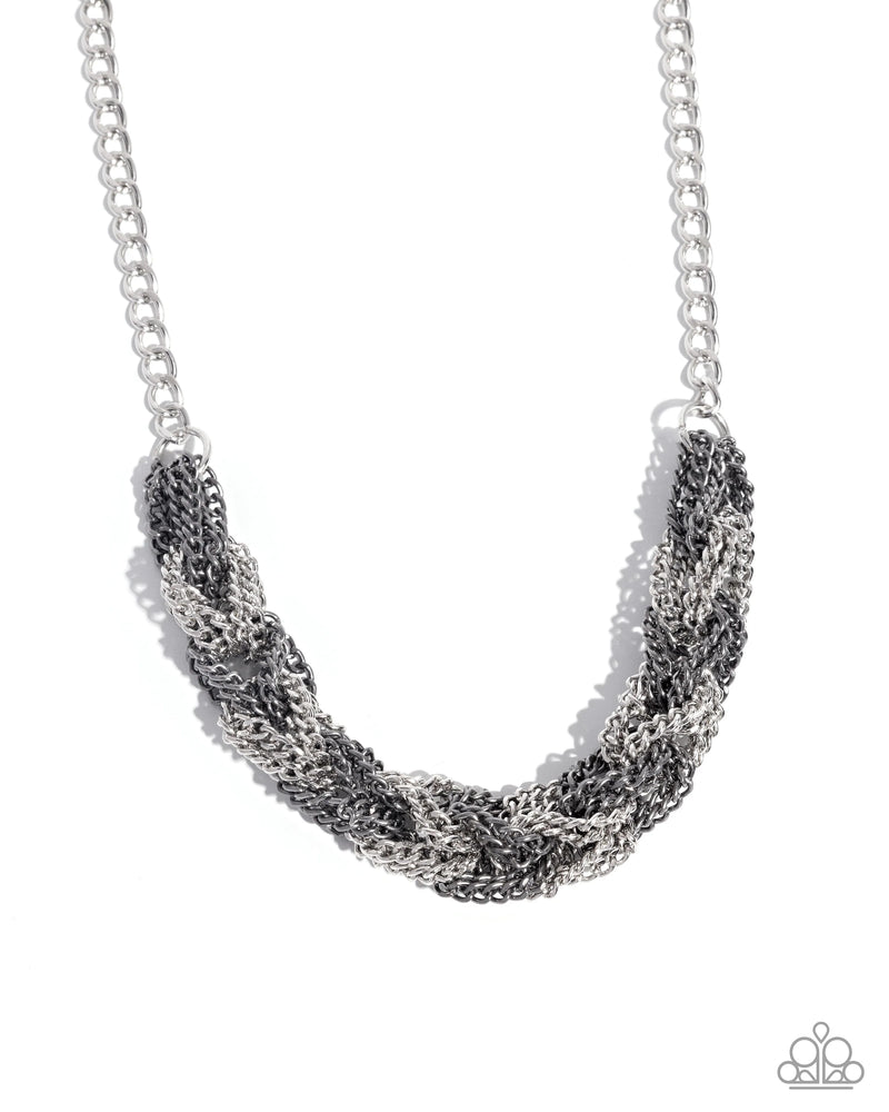 Braided Breakthrough - Silver - Necklace