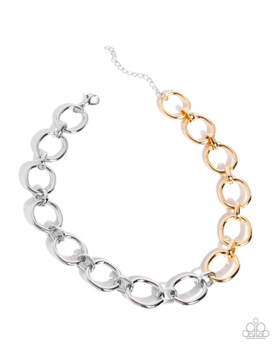 Mismatched Minuet - Silver - Necklace