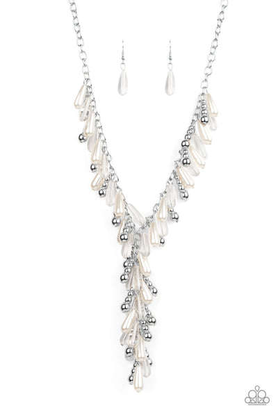 Dripping With DIVA-ttitude - White - Necklace