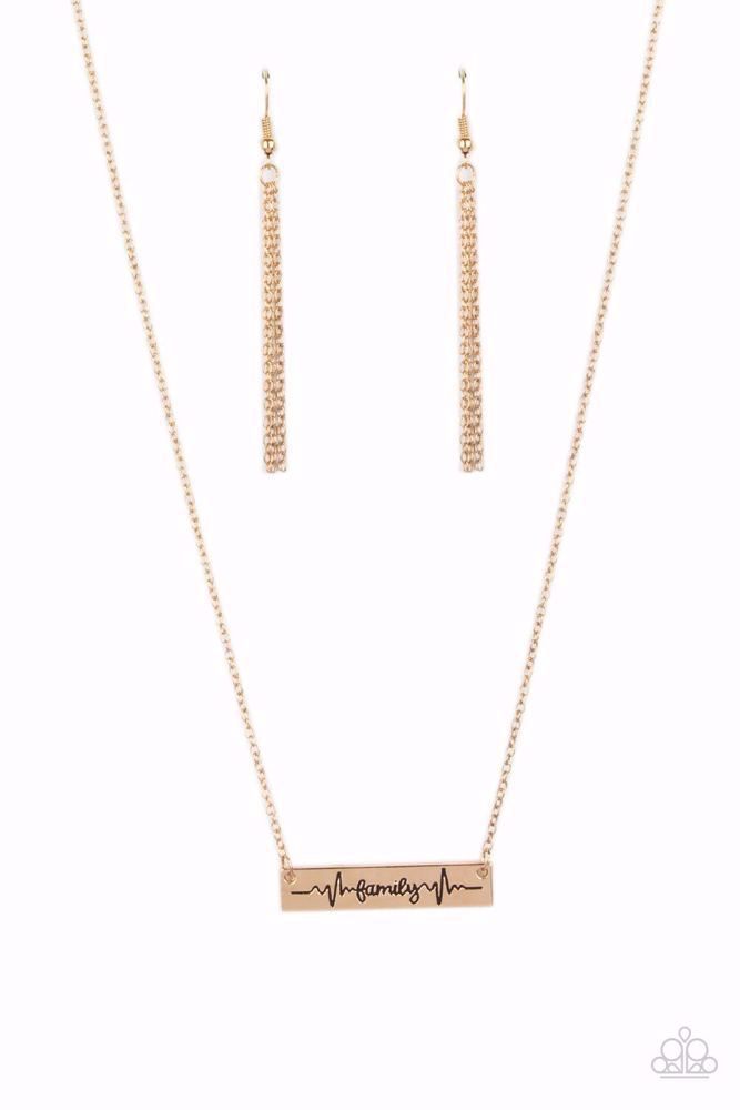 Living The Mom Life - Gold - Necklace