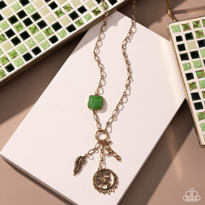 Hopeful Heights - Green - Necklace