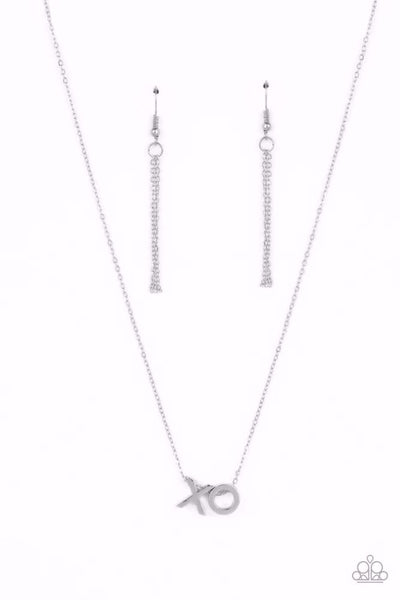 Hugs and Kisses - Silver - Necklace
