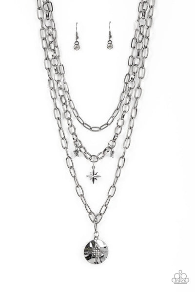 Under the Northern Lights - Black - Necklace