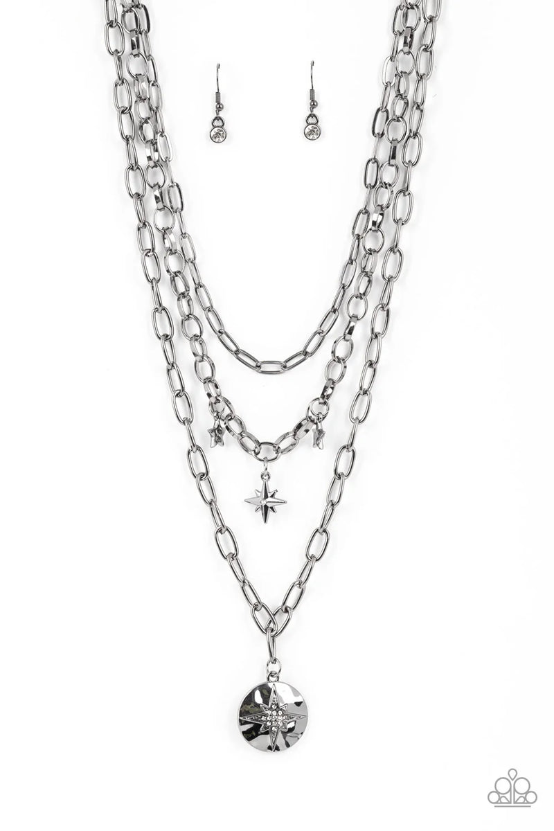 Under the Northern Lights - Black - Necklace