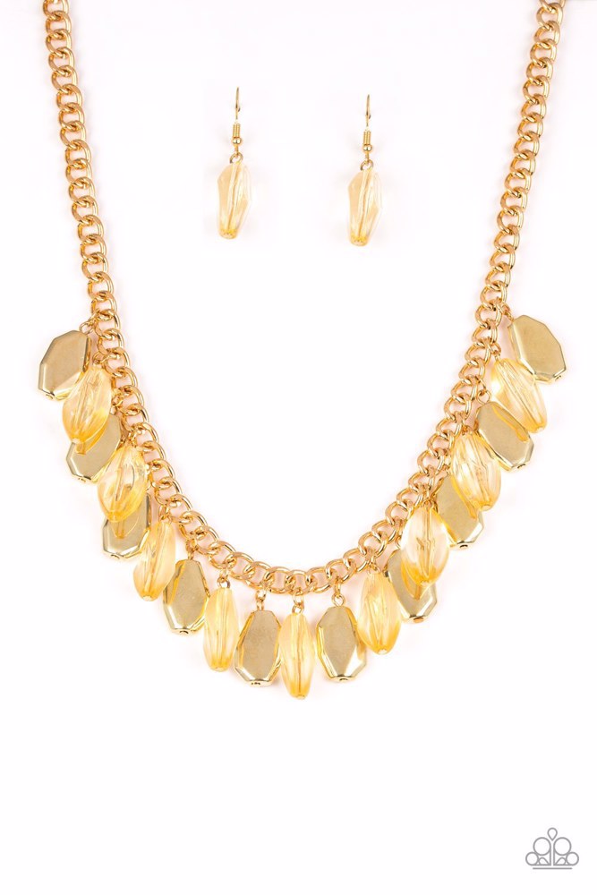 Fringe Fabulous - Gold - Necklace