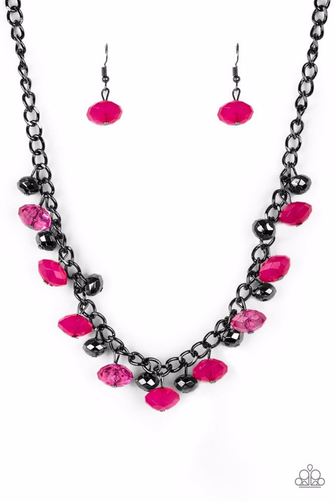 Runway Rebel - Pink - Necklace