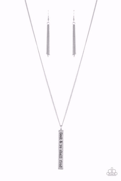 Matt 7:7 - Silver - Necklace