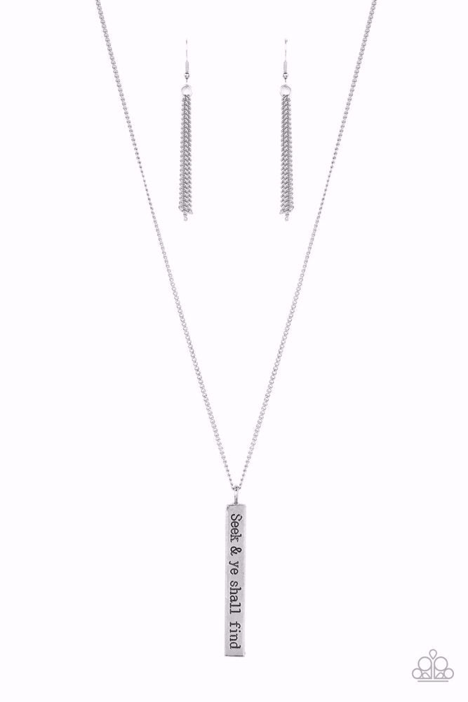 Matt 7:7 - Silver - Necklace