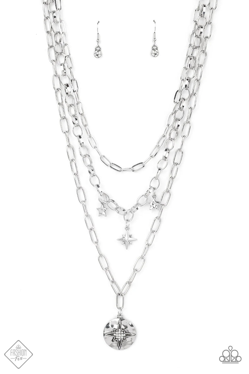 Under the Northern Lights - White - Necklace