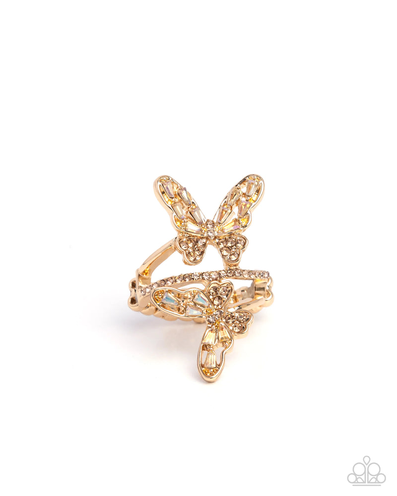 Fluttering Flamenco - Brown - Ring