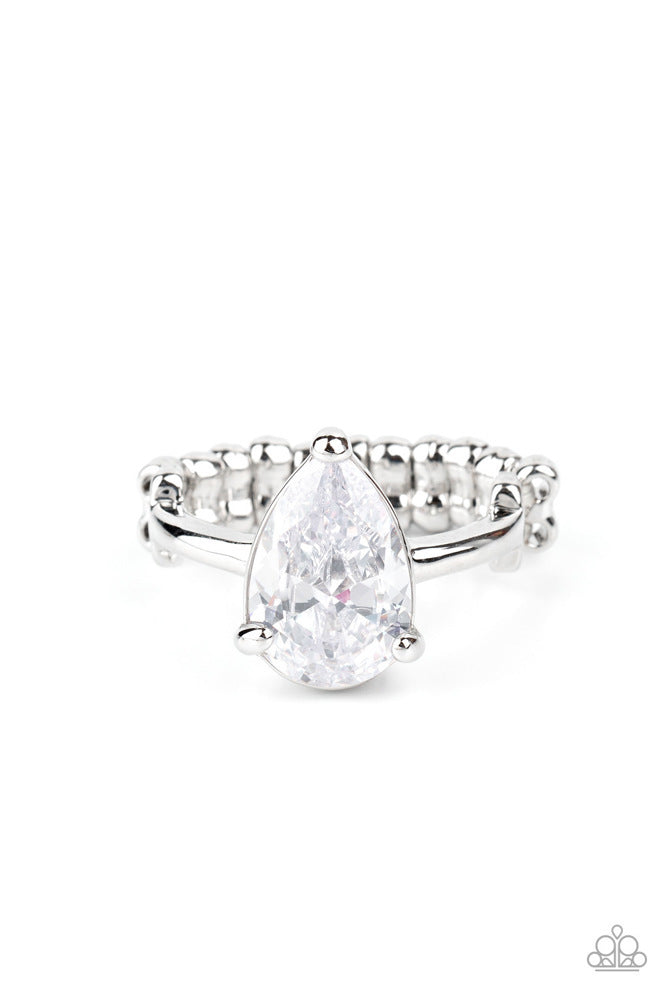 Vintage Engagement - White - Ring
