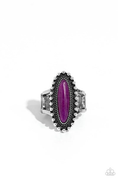 Oblong Occasion - Purple - Ring