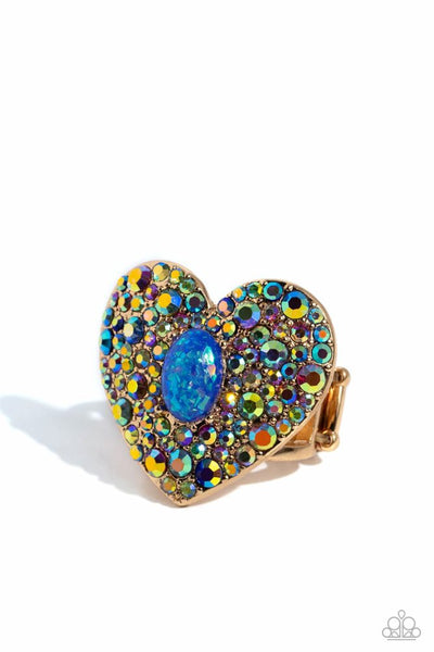 Bejeweled Beau - Blue - Ring
