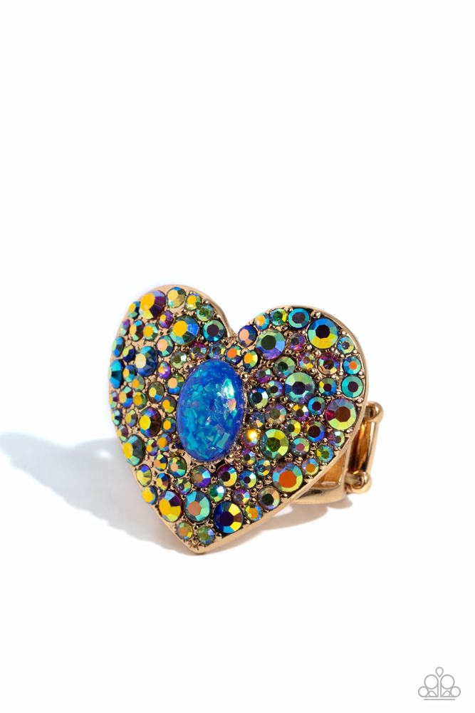 Bejeweled Beau - Blue - Ring