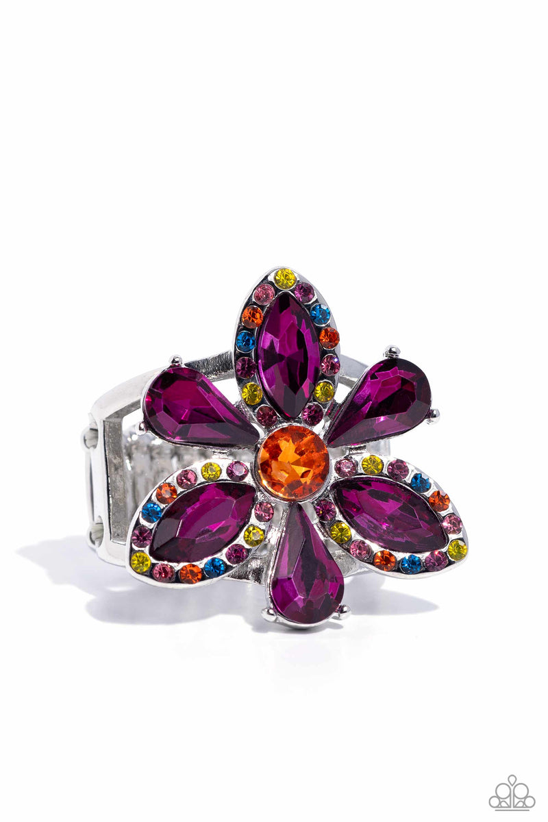 Blazing Blooms - Multi - Ring