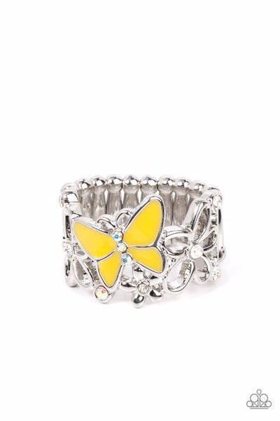 All FLUTTERED Up - Yellow - Ring