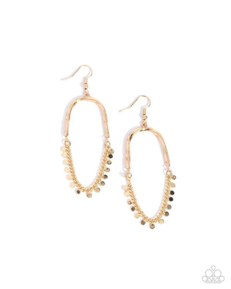Forever Fringe - Gold - Earring