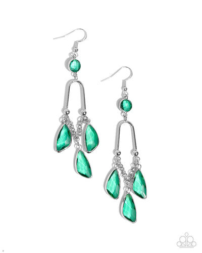 Winged Wardrobe - Green - Earring
