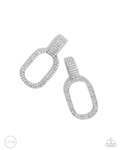 Guarded Glitz - White - Earring
