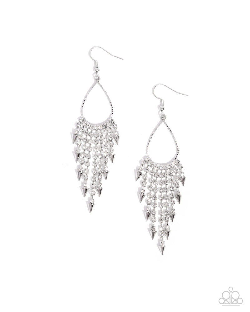 Sharp Streaming - White - Earring