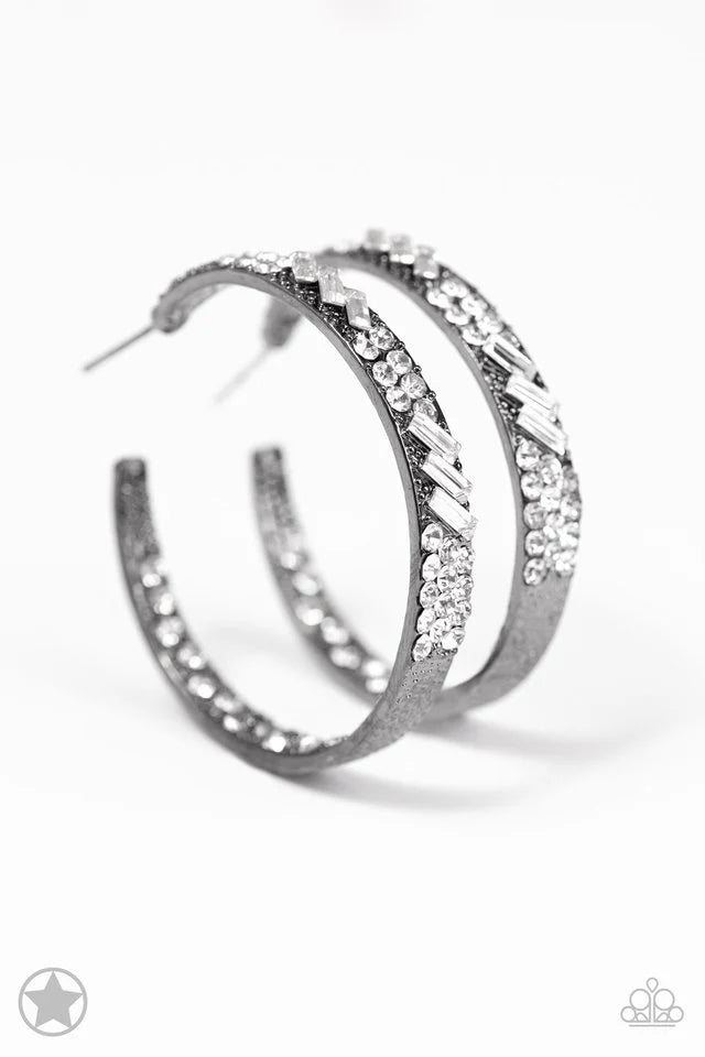 GLITZY By Association - Gunmetal - Earring