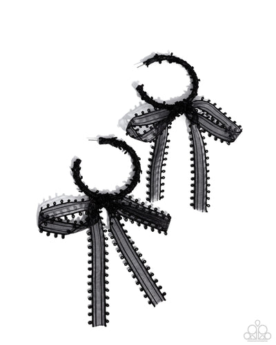 Brand New Bow - Black - Earring