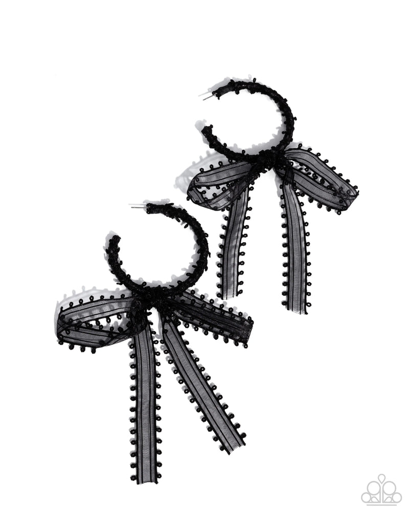 Brand New Bow - Black - Earring