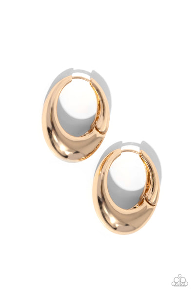 Oval Official - Gold - Earring