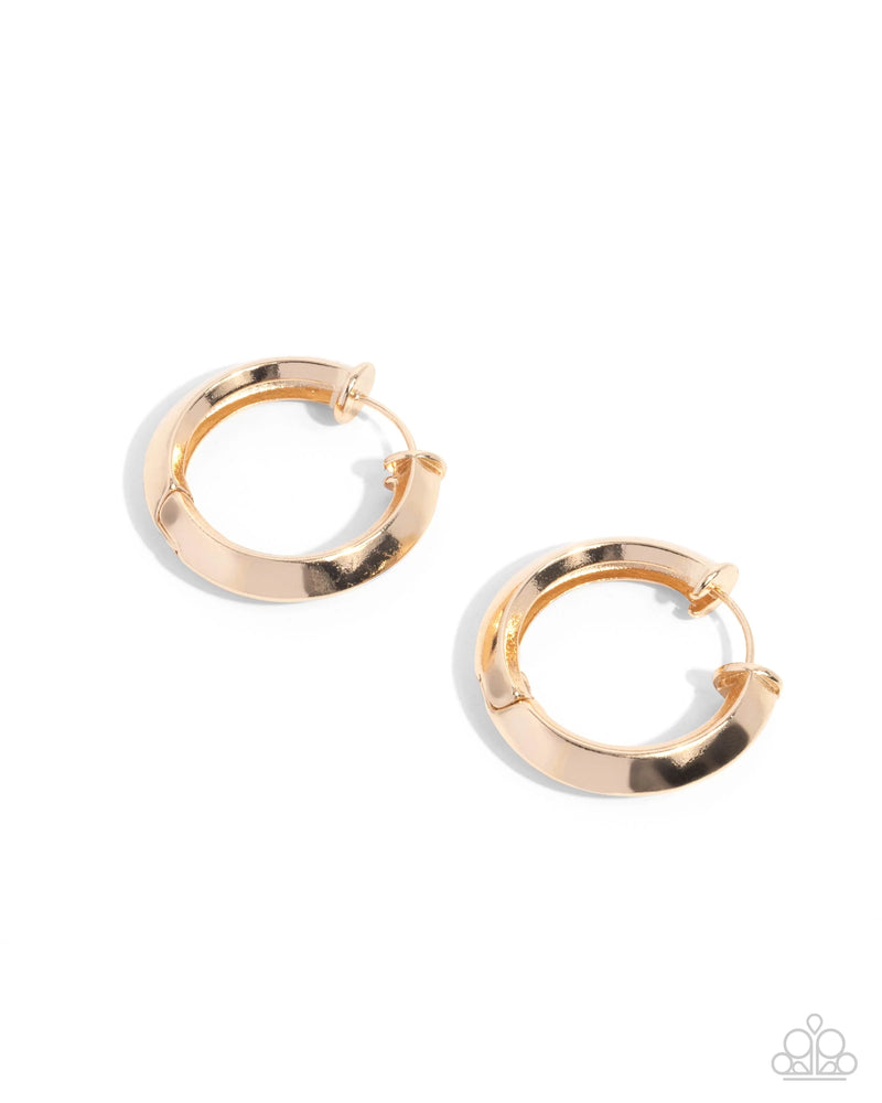 Hinged Homage - Gold - Earring