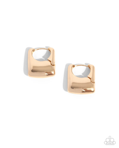 Square Symmetry - Gold - Earring
